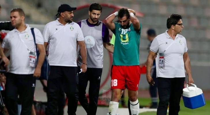 طارق خطاب لحظة تعرضه لإصابة سابقة