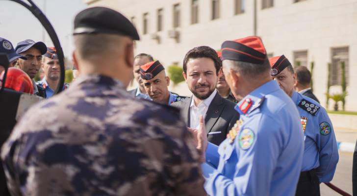 ولي العهد يزور مديرية الأمن العام