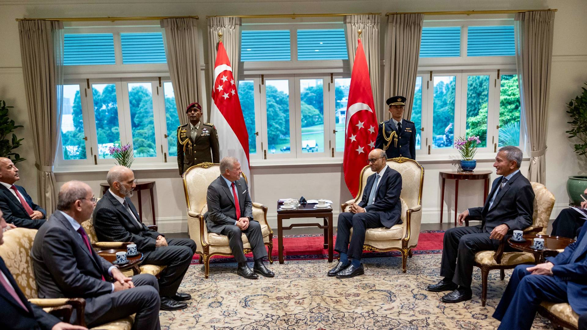 على أنغام "هاشمي هاشمي" رئيس سنغافورة يشيد بزيارة الملك ويستذكر دعم الأردن لبلاده عام 1965 -فيديو