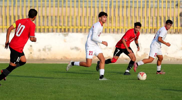 من مباراة الأردن ومصر
