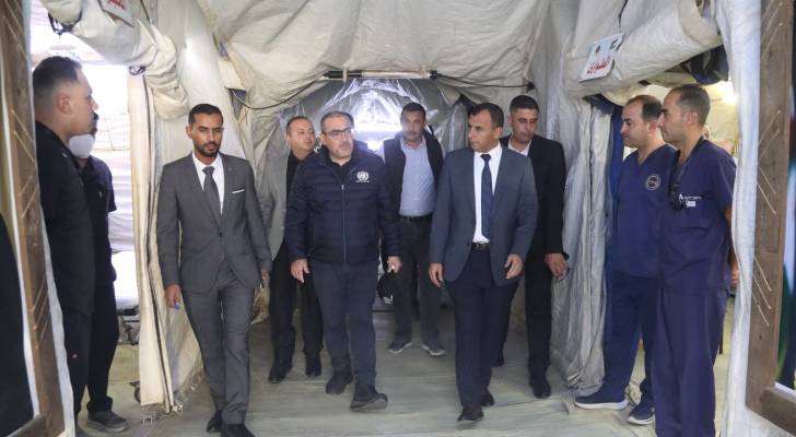 وفد من الأمم المتحدة يزور المستشفى الميداني الأردني جنوب غزة/8