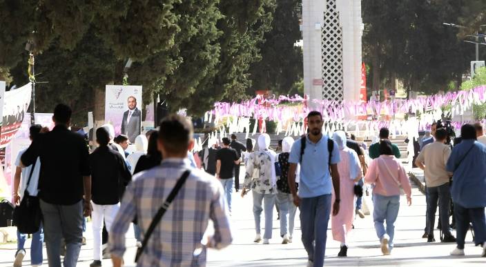 طلاب في جامعة اردنية .. ارشيفية