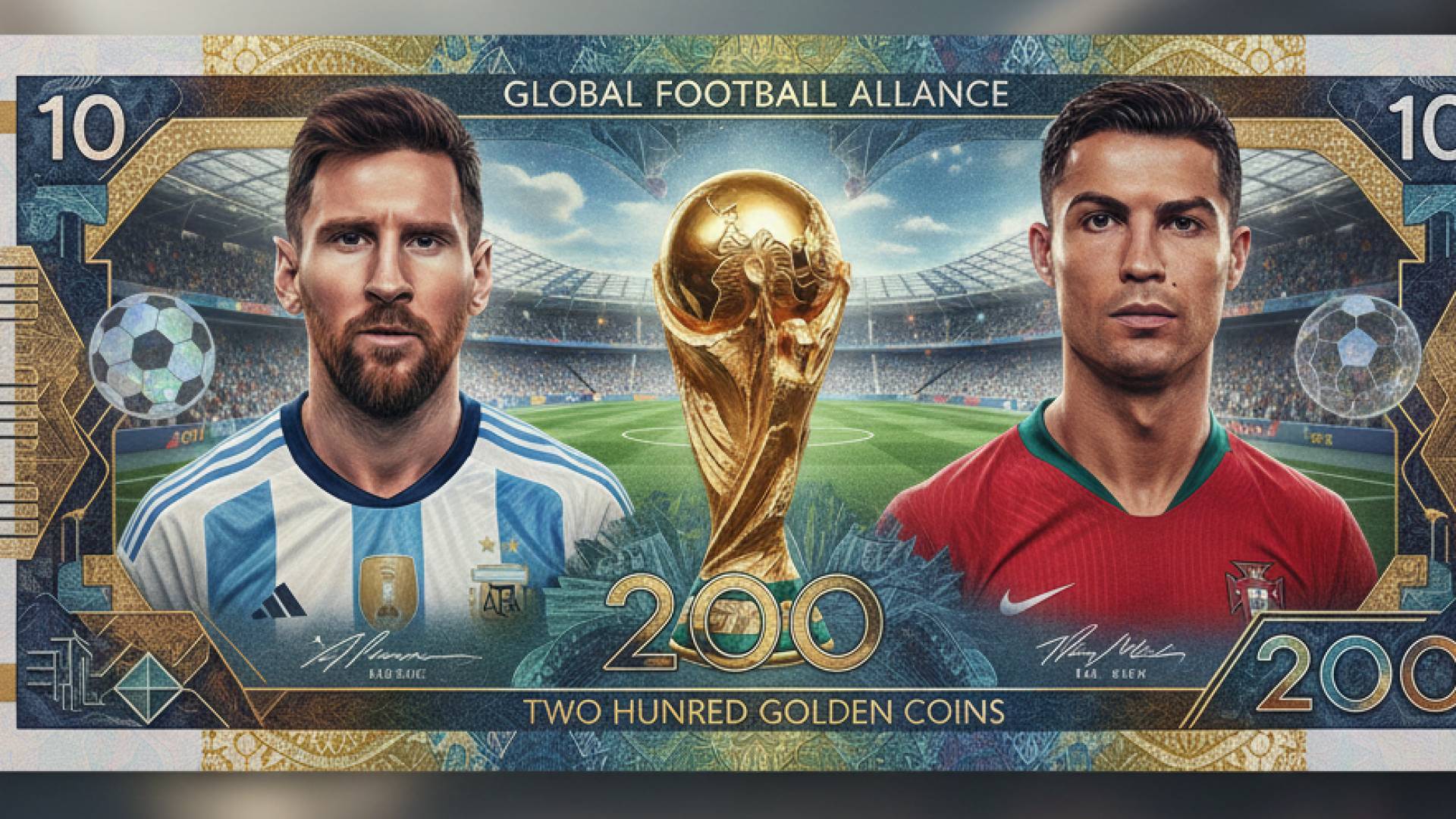 العملات الرياضية: حقيقة صور "ميسي" و"رونالدو" على النقود ولماذا ترفض البنوك التصاميم التخيلية؟