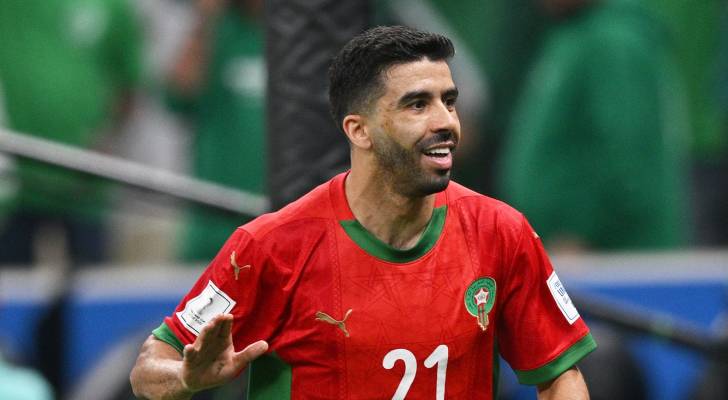 لاعب منتخب المغرب