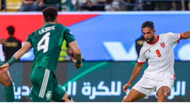 المنتخب الاردني والسعودي