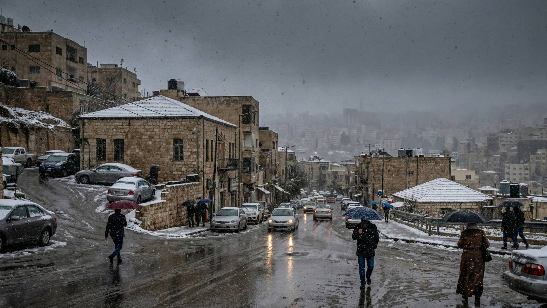 الأردن على موعد مع أجواء شتوية ماطرة وزخات ثلجية محتملة في هذة المناطق