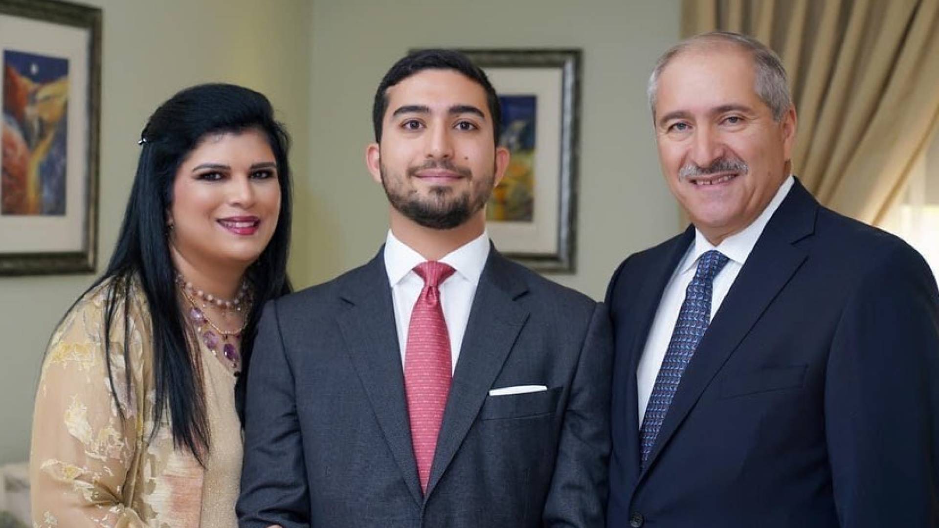 ناصر جودة والأميرة سمية بنت الحسن يرزقان بحفيدهما الأول "ناصر"