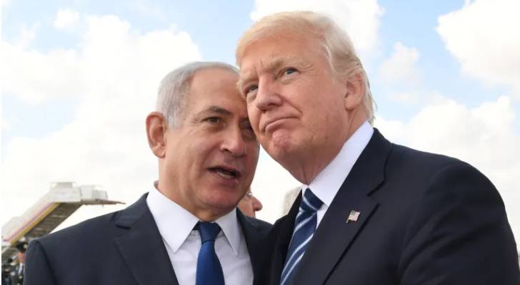 الرئيس الأميركي دونالد ترمب مع رئيس وزراء الاحتلال الإسرائيلي