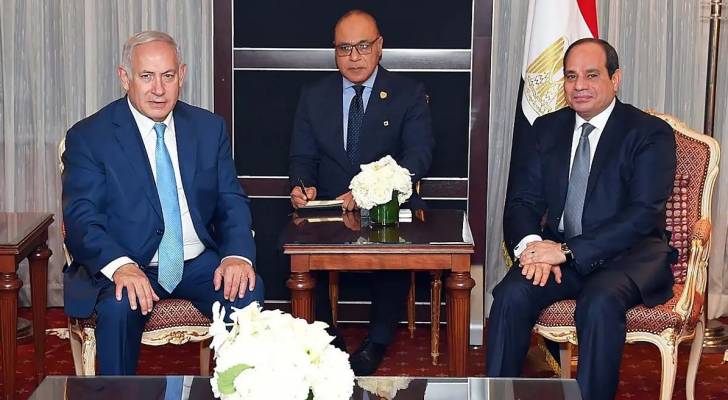 نتنياهو والرئيس المصري عبد الفتاح السيسي