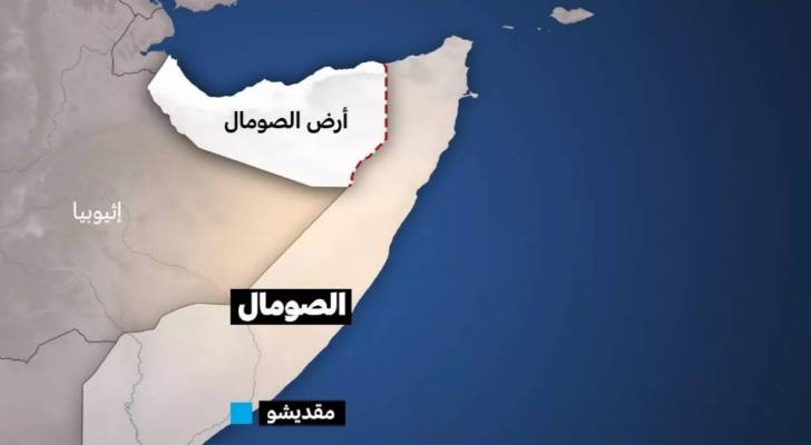 خارطة تبين الصومال