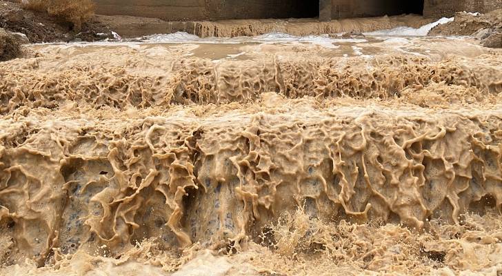 سيول في احدى مناطق الأردن