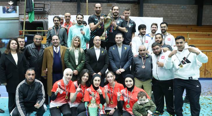 من تتويج الفائزين ببطولة دوري الدرجة الأولى لكرة الطاولة