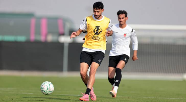 من تدريبات المنتخب الأردني