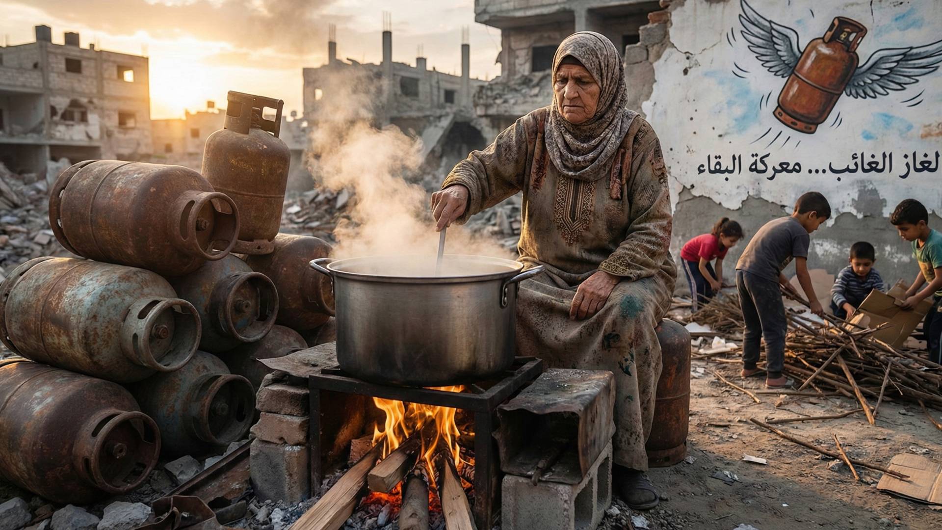 الغاز الغائب.. حين يتحول الطهي في غزة إلى معركة يومية