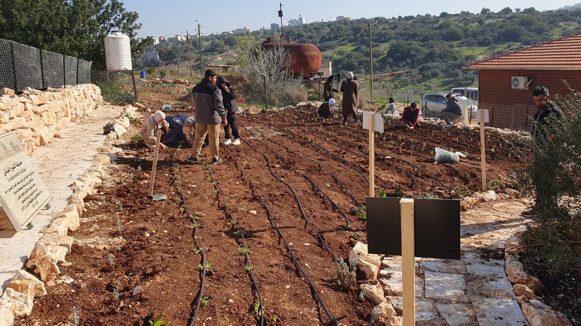 بنك فلسطين يقدم دعمه لإنشاء حديقة أم التوت البيئية في جنين بالشراكة مع مركز العمل التنموي "معا"