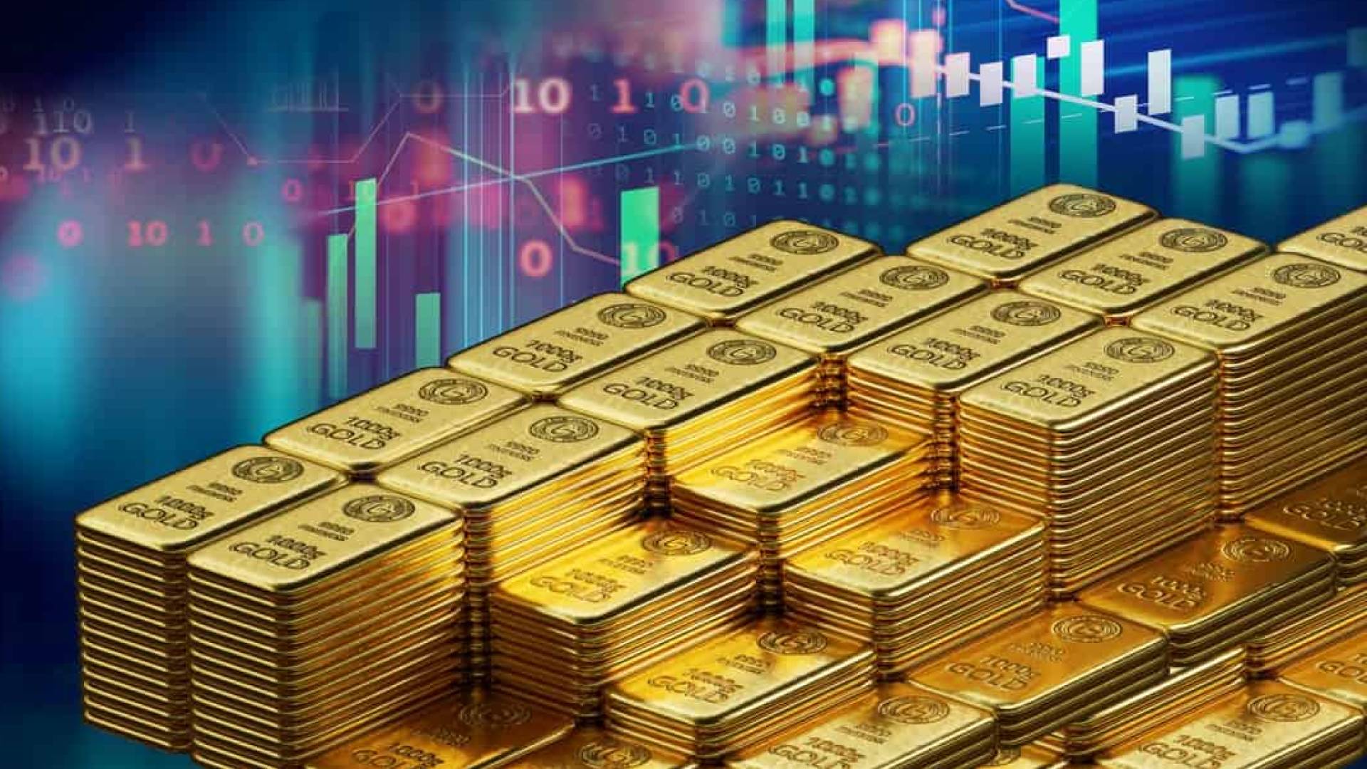 الذهب يرفض الهبوط ويقفز 32 دولارا ليقترب من القمة التاريخ