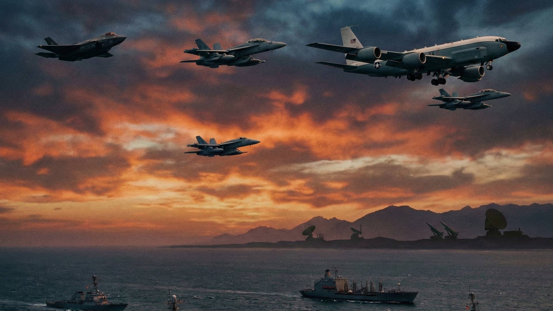 "أُسْطُولٌ ضَخْمٌ" وَ"عُيُونٌ إِلِكْتُرُونِيَّةٌ".. تَعَرَّفْ عَلَى تَرْسَانَةِ أَمْرِيكَا الْمُحْتَشِدَةِ حَوْلَ إِيرَانَ 