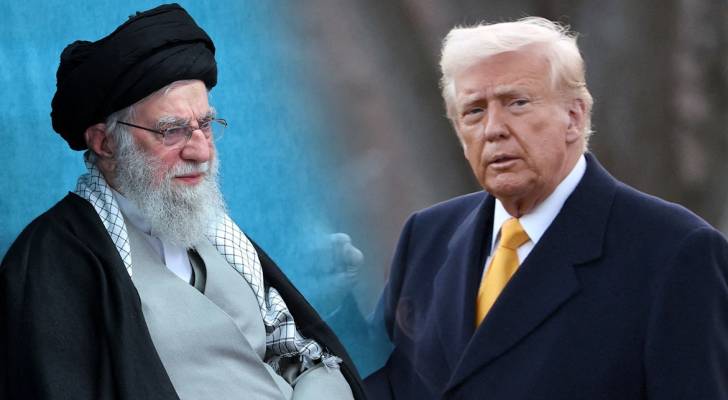 الرئيس الأمريكي دونالد ترمب والمرشد الإيراني علي خامنئي