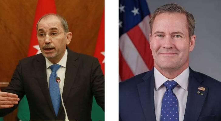 وزير الخارجية وشؤون المغتربين أيمن الصفدي وسفير الولايات المتحدة لدى الامم المتحدة والتر