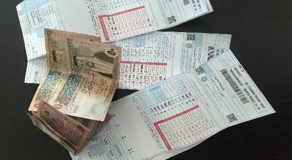 فواتير الكهرباء