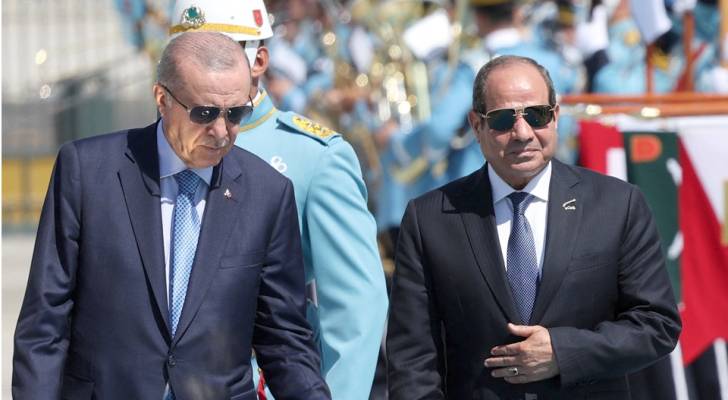 الرئيس المصري عبدالفتاح السيسي والرئيس التركي رجب طيب أردوغان