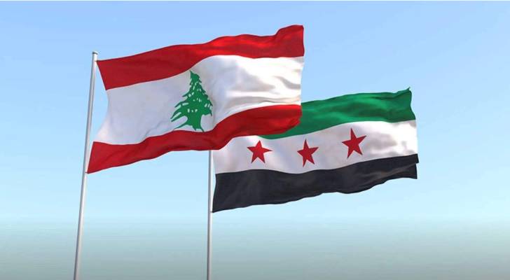 العلم السوري واللبناني