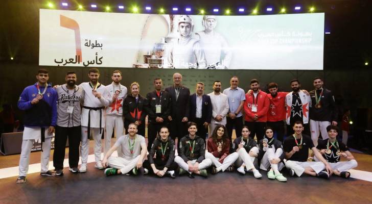 الفريق الأردني في بطولة التايكواندو