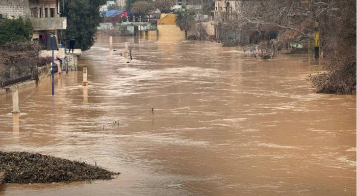الأمطار الغزيرة التي في إدلب