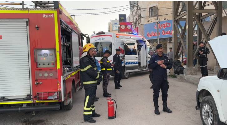 كوادر الدفاع المدني في محافظة المفرق