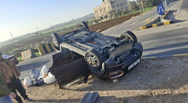 انقلاب مركبة في ناعور