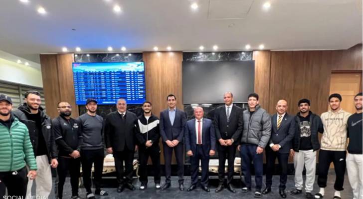 وزير الرياضة المصري يستقبل بعثة منتخب المصارعة بعد ذهبية بطولة التصنيف العالمي