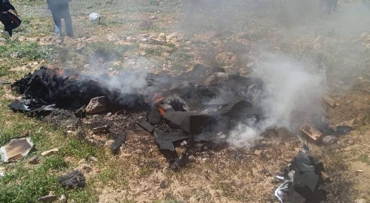 سقوط طائرة مسيرة في منطقة "شيظم" بالطفيلة