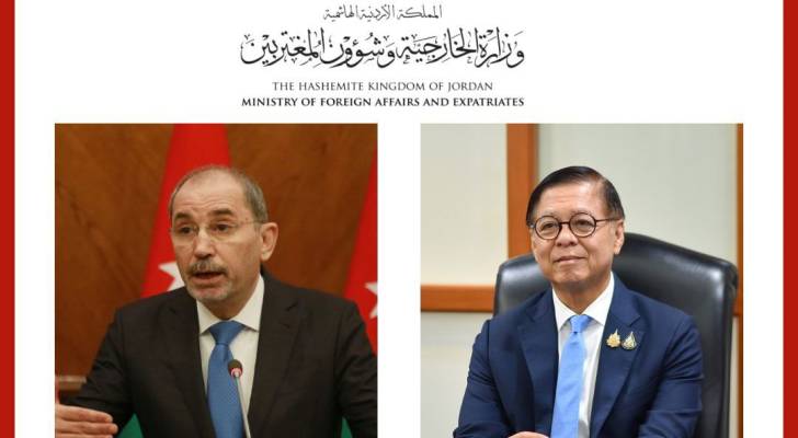 وزير الخارجية وشؤون المغتربين أيمن الصفدي و وزير خارجية مملكة تايلاند سيهاساك فوانجكيتكيو