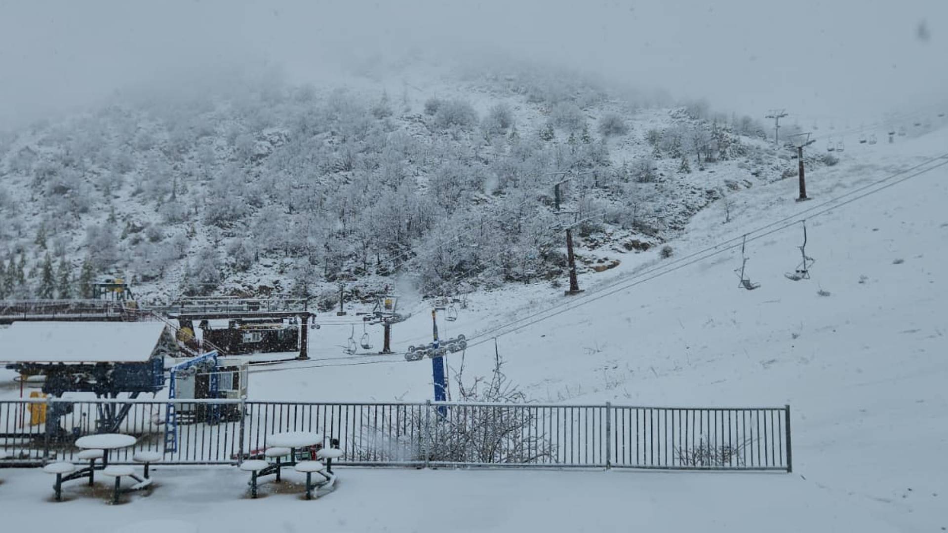 مرتفعات الجولان وجبل الشيخ في سوريا تحت تأثير تساقط ثلجي كثيف #عاجل 