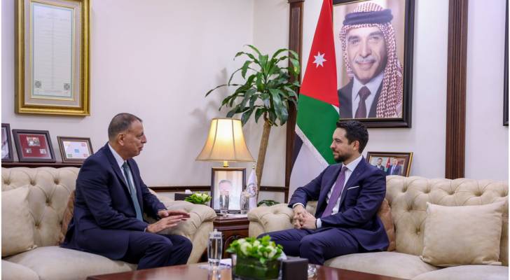 خلال زيارة ولي العهد الأمير الحسين لـ وزارة الداخلية