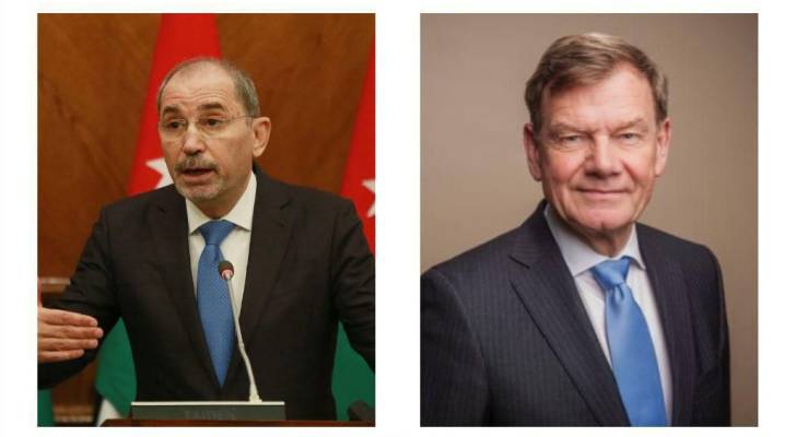 وزير الخارجية وشؤون المغتربين أيمن الصفدي ووزير الخارجية الألماني الدكتور يوهان دافيد فاديفول