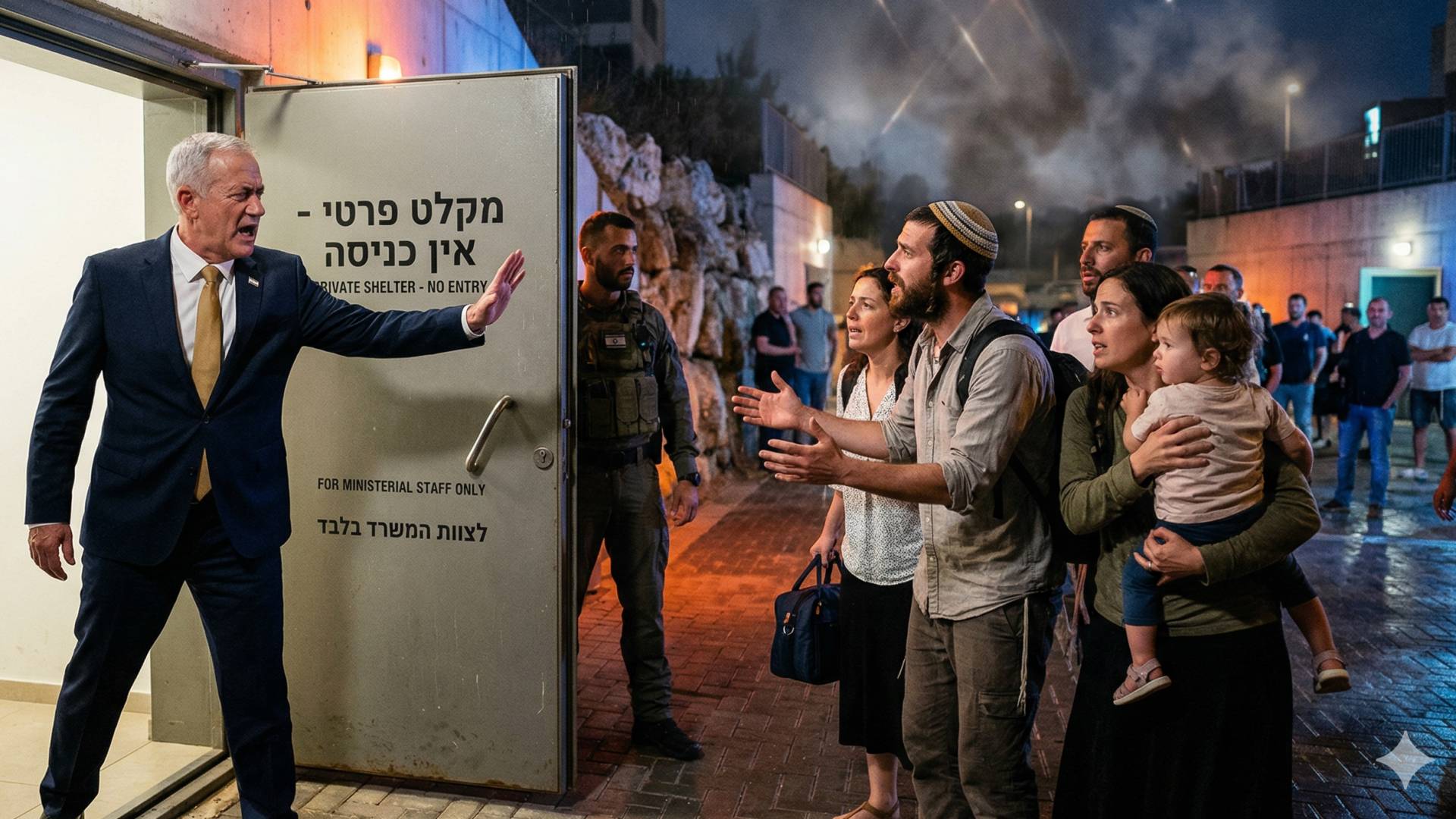 وزير في الاحتلال يرفض إيواء مستوطنين في ملجئه الخاص أثناء القصف الإيراني -فيديو