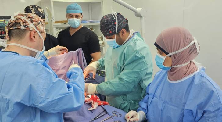 المستشفى الميداني الأردني في نابلس يجري عملية نوعية لاستئصال ورم خبيث لفتاة