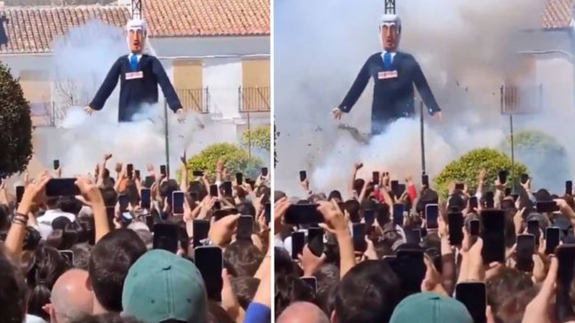 تل أبيب توبخ القائمة بأعمال السفارة الإسبانية بعد إحراق مجسم لـ"نتنياهو"