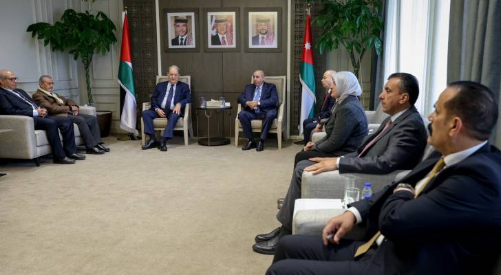 رئيس مجلس النواب مازن القاضي و رئيس المجلس الوطني الفلسطيني روحي فتوح