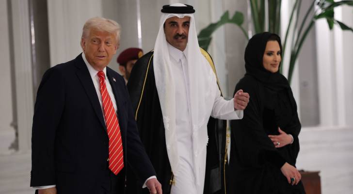 أمير قطر الشيخ تميم بن حمد آل ثاني، والرئيس الأمريكي دونالد ترمب