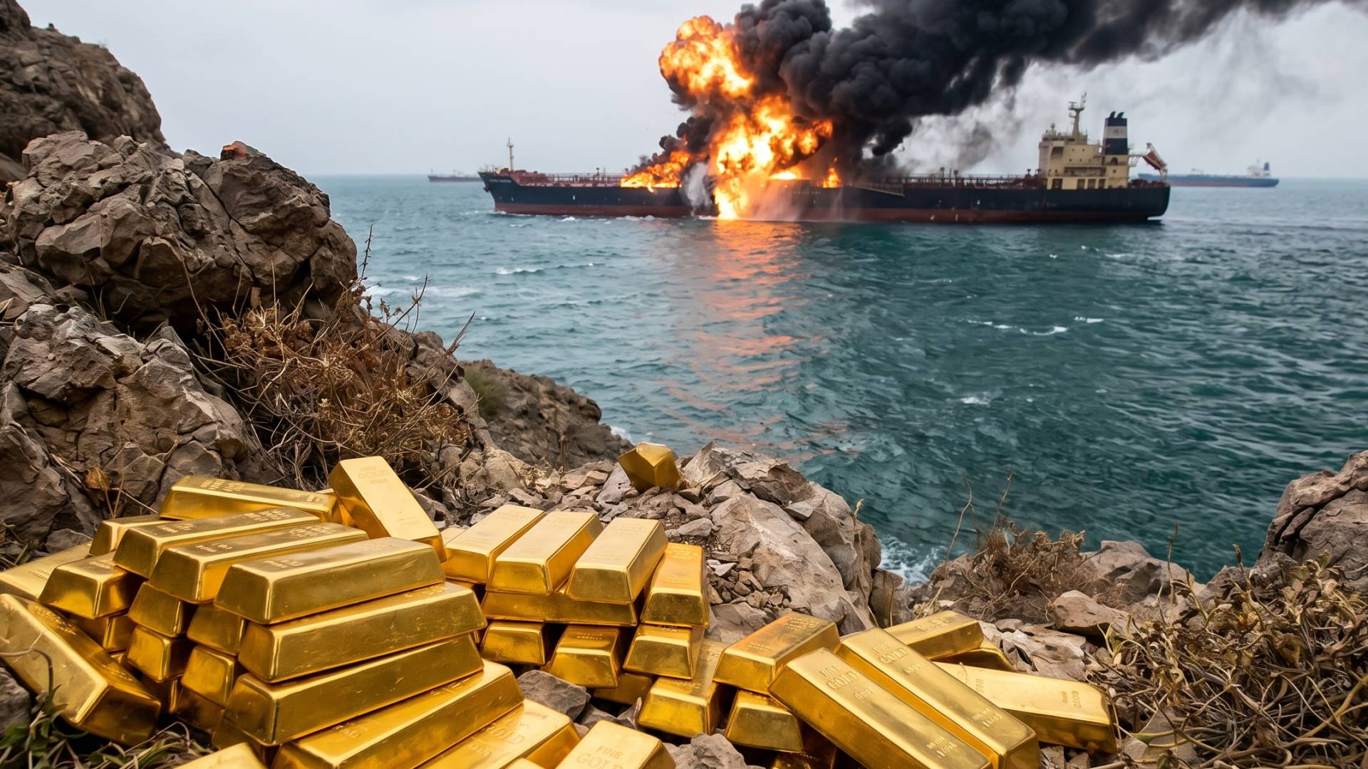 أسعار الذهب تهبط عالميا بفعل تصاعد أزمة مضيق هرمز