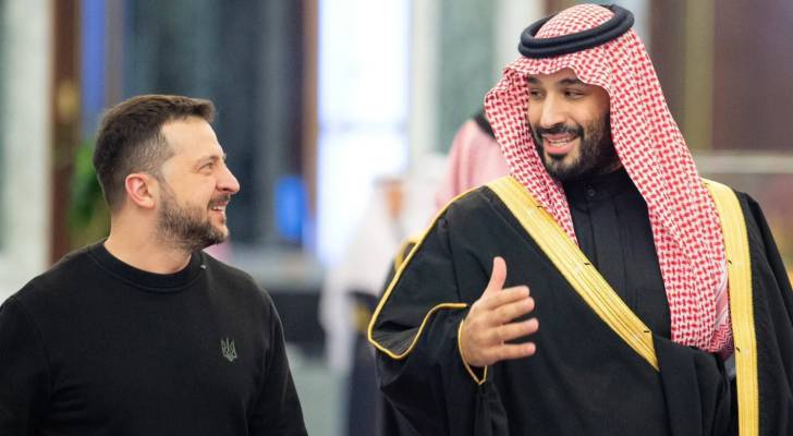 ولي العهد السعودي محمد بن سلمان والرئيس الأوكراني زيلنسكي