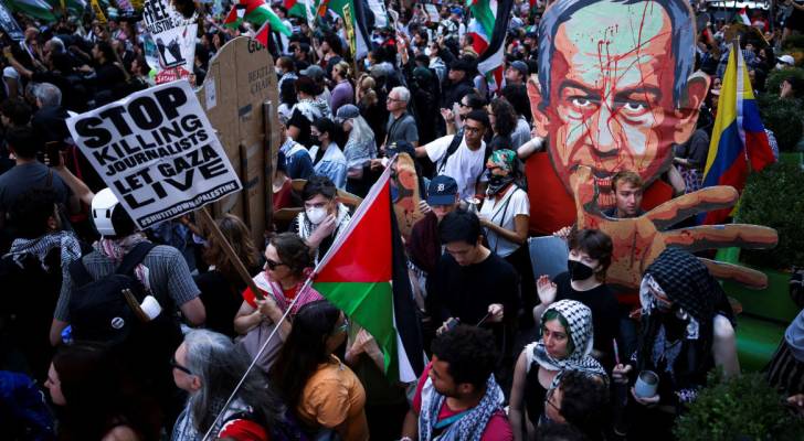مظاهرات مؤيدة لفلسطين
