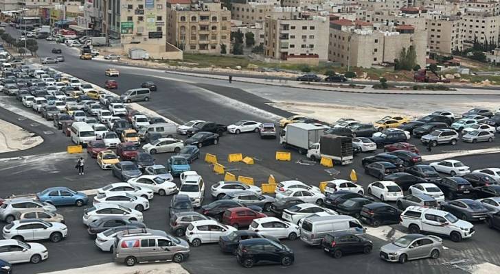 أزمة مرورية خانقة في منطقة شفا بدران