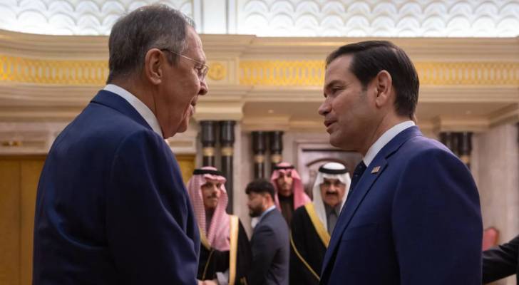 وزير الخارجية الأمريكي ماركو روبيو ووزير الخارجية الروسي لافروف