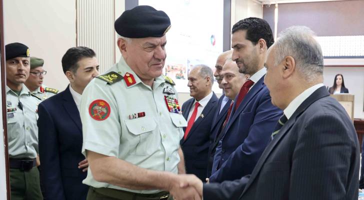 رئيس هيئة الأركان المشتركة يزور جامعة العلوم والتكنولوجيا الأردنية