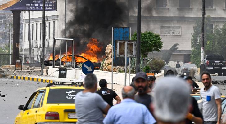 صور من موقع انفجار السيارة المفخخة في دمشق