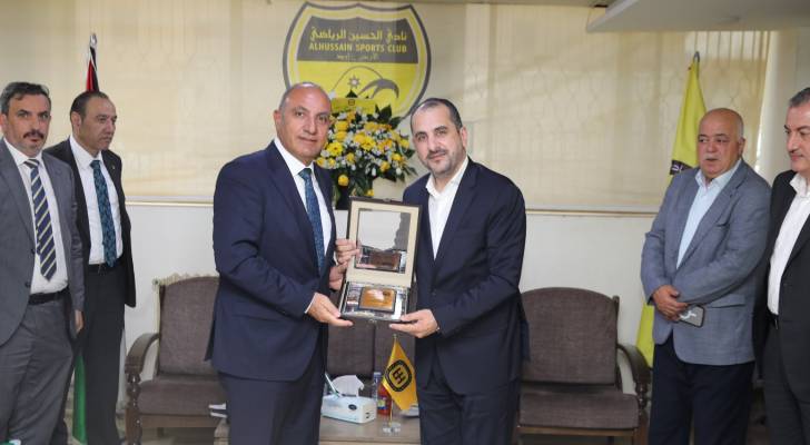 الشواربة يهنئ نادي الحسين إربد