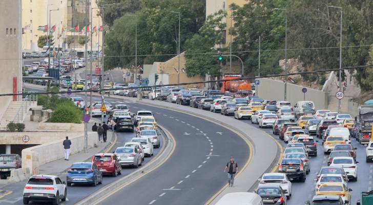 أزمة مرورية باتجاه الدوار الثالث
